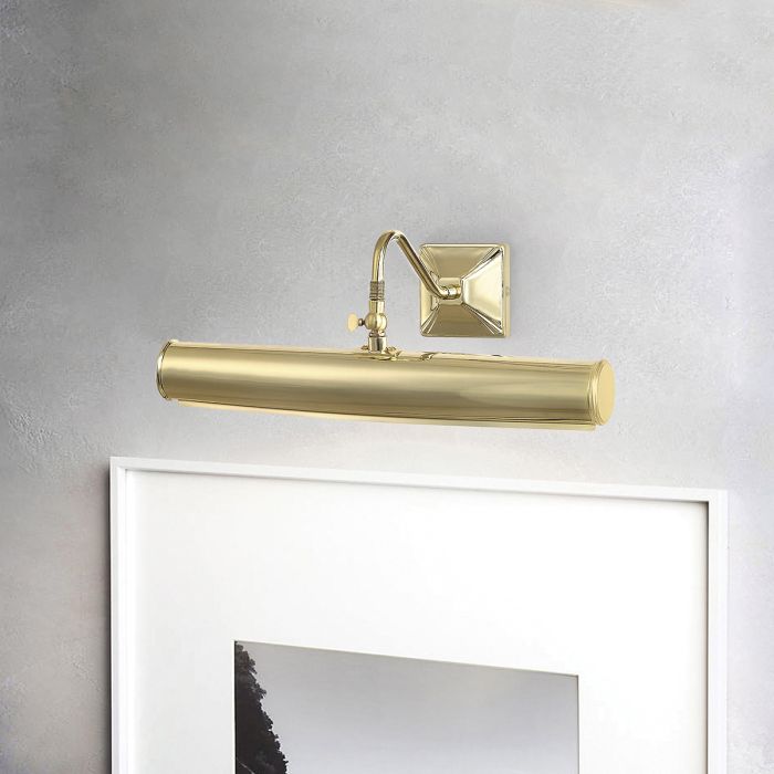 Picture 36cm Messing Van Elstead Lighting - Een eenvoudige serie stijlvolle en elegante schilderijlampen in een gepolijste messing afwerking.