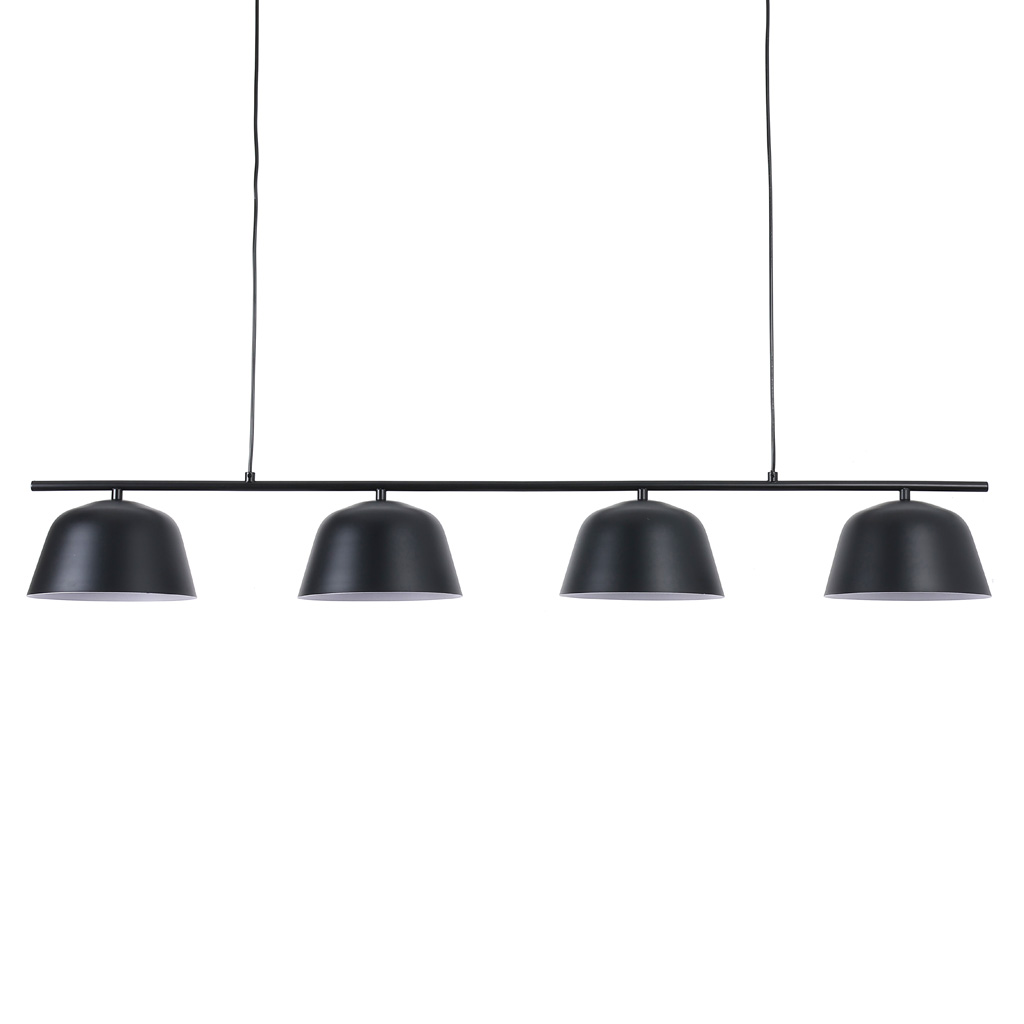 Pop 142cm Zwart hanglamp Van Nordic Lighting - Pop is een stijlvolle plafondlamp van metaal met een zwarte afwerking die een rustige en moderne indruk geeft.
