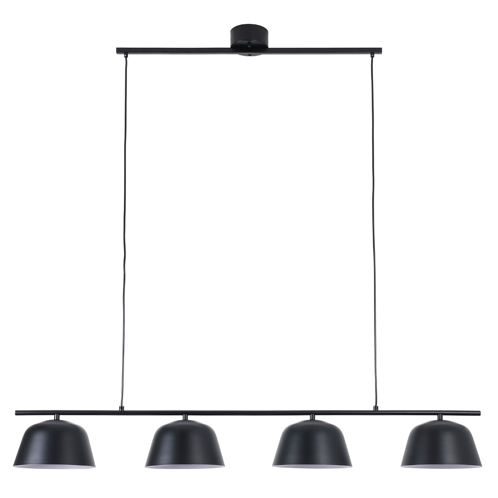 Pop 142cm Zwart hanglamp Van Nordic Lighting - Pop is een stijlvolle plafondlamp van metaal met een zwarte afwerking die een rustige en moderne indruk geeft.