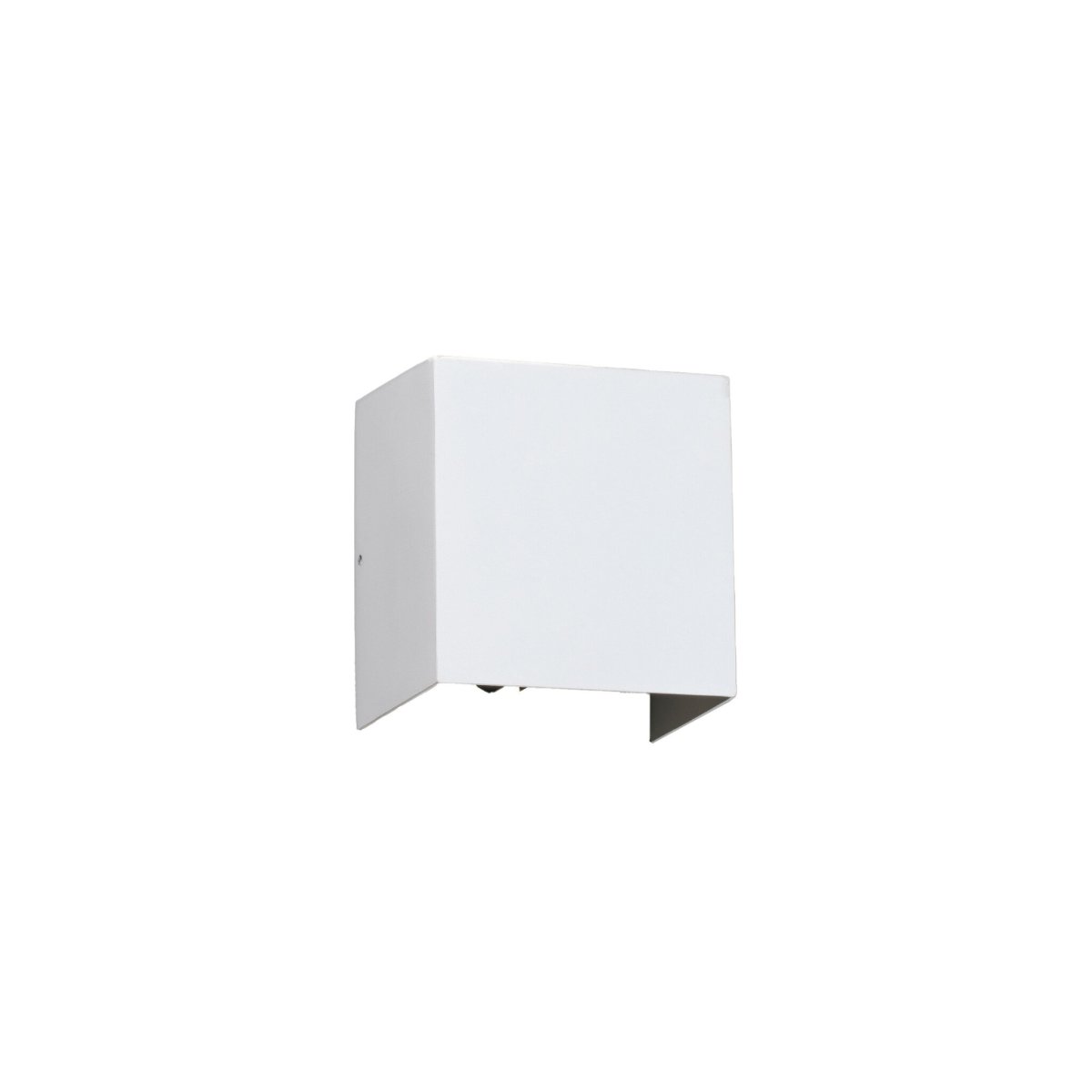 Olan Wit buitenlamp Van Faro Barcelona - Olan is een witte buitenwandlamp, gemaakt van gegoten aluminium, voorzien van een LED-lichtbron.