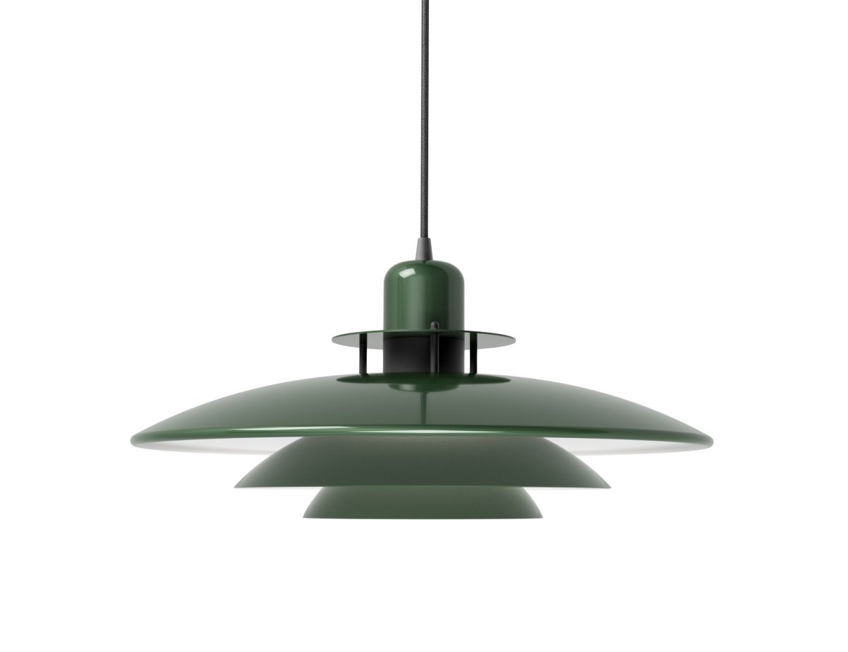 Primus I Ø43 Groente hanglamp Van Belid - Het ontwerp dateert uit het midden van de jaren 80, maar door de jaren heen en door de verschillende trends die voorbij zijn gekomen, zijn de kleuren veranderd.