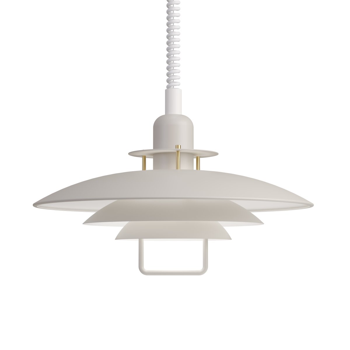 Primus II Ø43 Zand/messing hanglamp Van Belid - Primus is een populaire hanglamp voor in de keuken met een tijdloos design dat zich door de jaren heen heeft aangepast aan de trends.