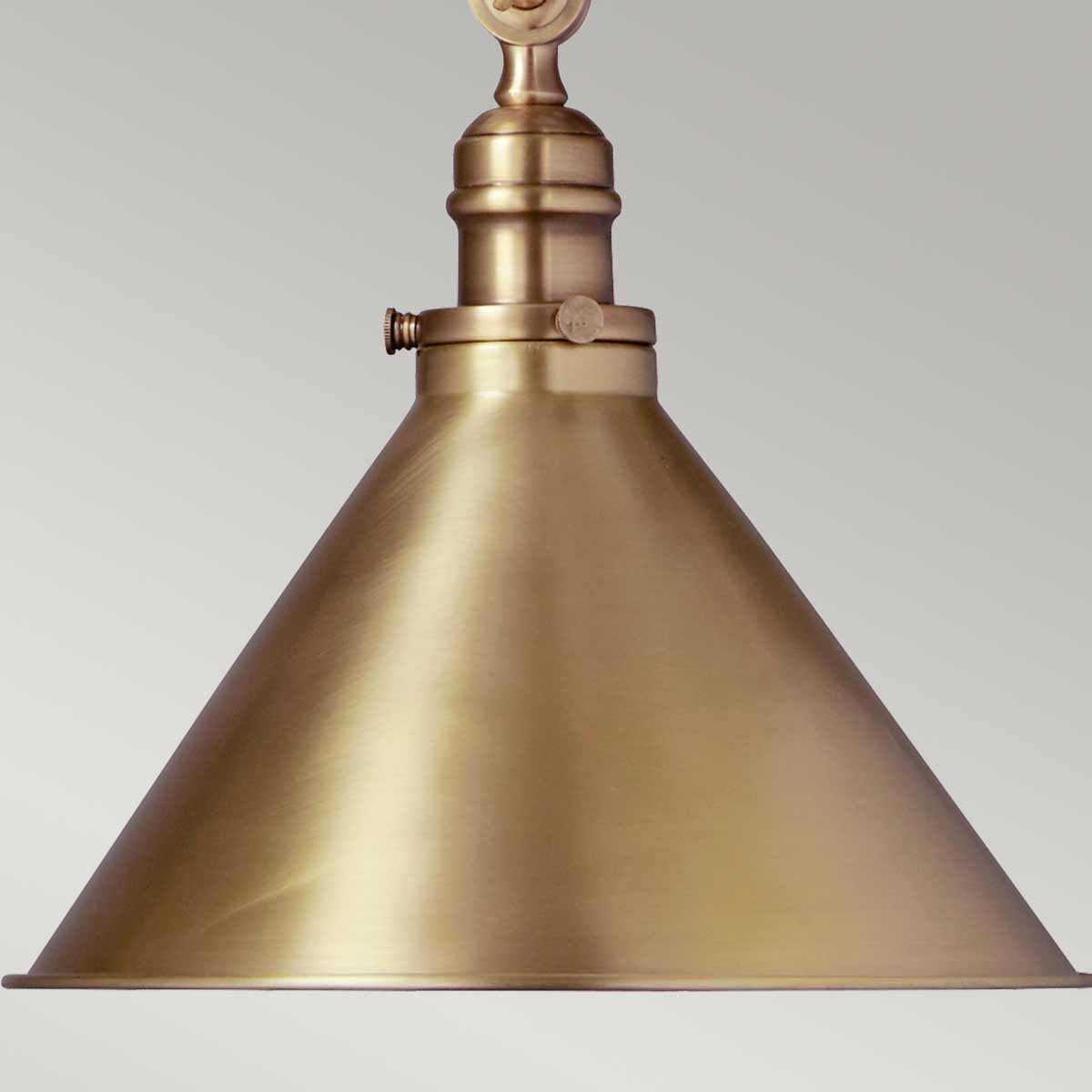 Provence Ø37 Antiek messing hanglamp Van Elstead Lighting - De Provence-hanglamp in verouderd messing is geïnspireerd op Franse designstijlen uit het midden van de 20e eeuw.