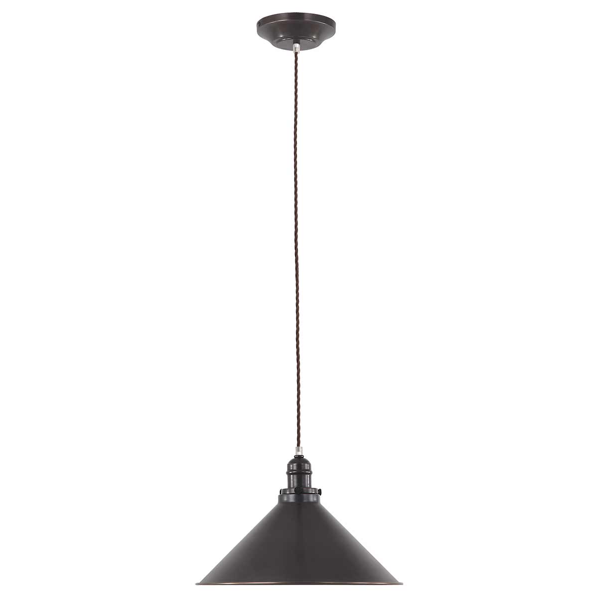 Provence Ø37 Antiek brons hanglamp Van Elstead Lighting - De Provence hanglamp in antiek brons is geïnspireerd op Franse designstijlen uit het midden van de 20e eeuw, waar deze vaak werd gebruikt om tafels te verlichten in keukens, cafés en bistro's.
