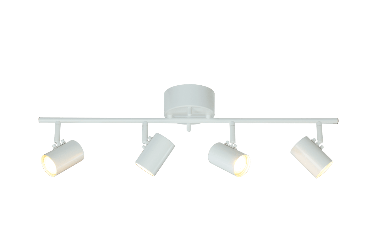 Hugin 4 Wit spot Van Aneta Lighting - De praktische Hugin-spot met zijn vier verstelbare lampkoppen maakt het eenvoudig om het licht naar wens te richten.