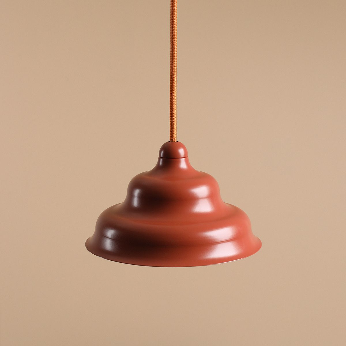 Wave Ø17 Oranje hanglamp Van Artera - Wave is een moderne hanglamp met een retrodesign, waardoor het een veelzijdige lamp is die in elk huis past.