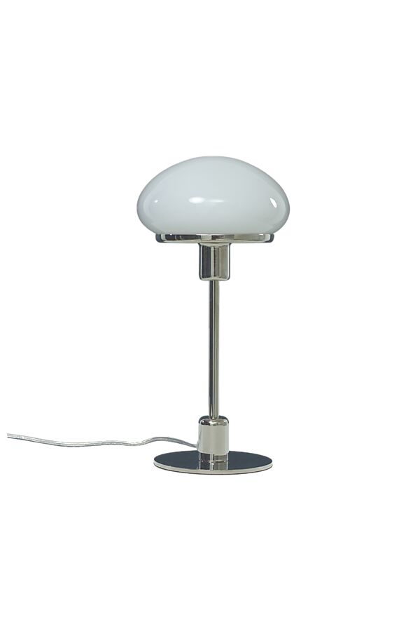 New August 36cm Zilver tafellamp Van Aneta Lighting - Nieuwe stijlvolle tafellamp August in een klassiek model met een moderner design.