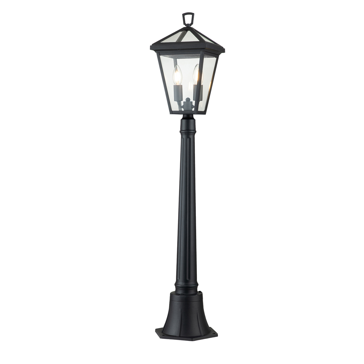 Alford Place 110cm Zwart lichtpaaltjes Van Elstead Lighting - Alford Place &auml;r en stilren och klassisk pollare som ger din entr&eacute; eller tr&auml;dg&aring;rd en elegant touch.