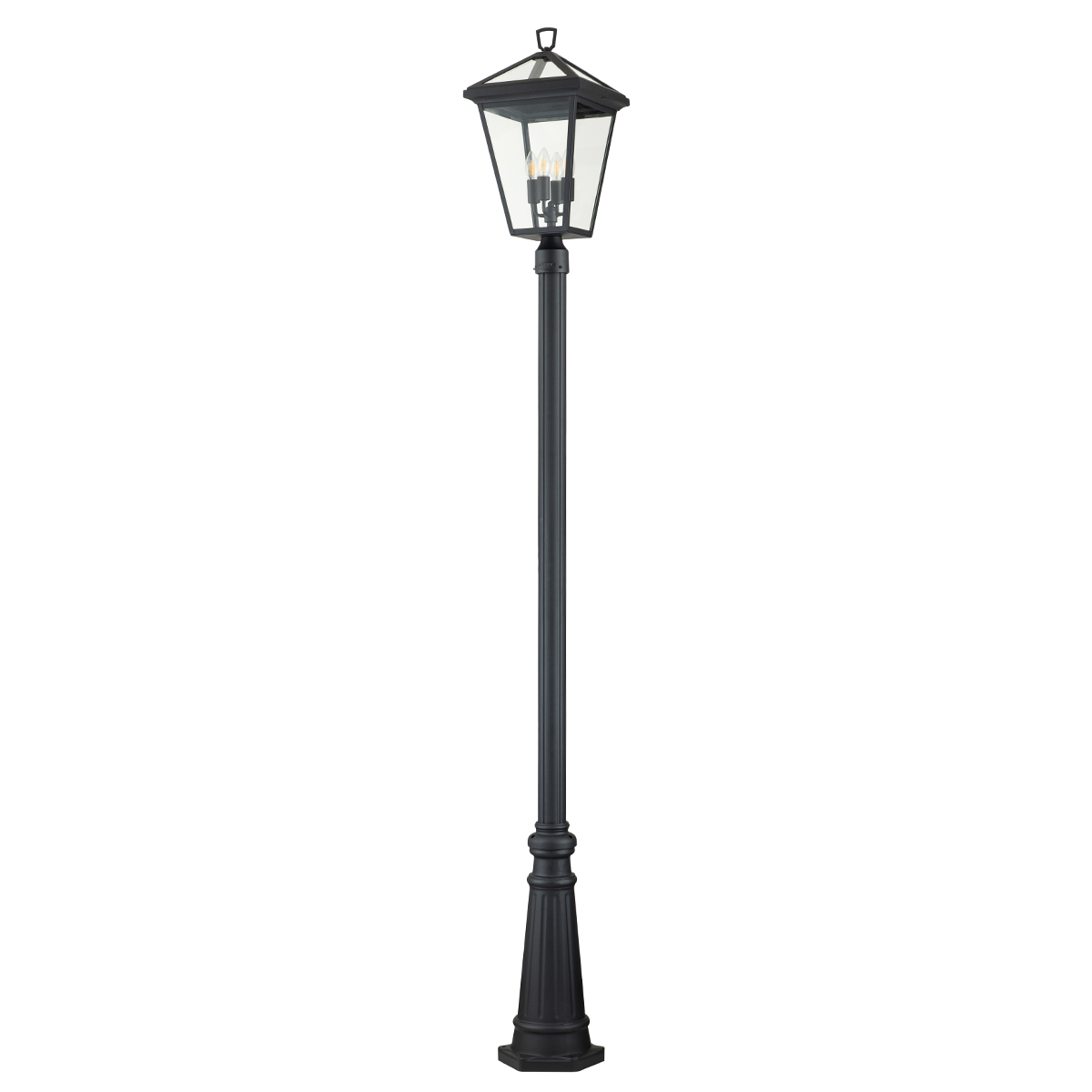 Alford Place 250cm Zwart lantaarnpaal Van Elstead Lighting - Alford Place &auml;r en stilren och klassisk lyktstolpe&nbsp;som ger din entr&eacute; eller tr&auml;dg&aring;rd en elegant touch.
