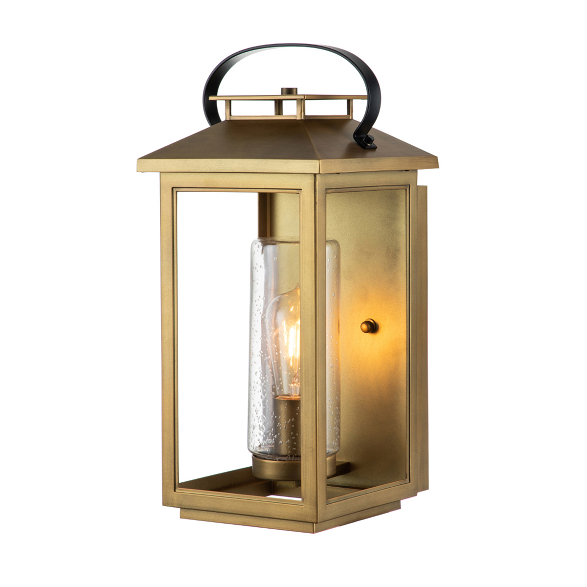 Atwater 45cm Messing buitenlamp Van Elstead Lighting - Med IP44-klassning &auml;r Atwater skyddad mot fukt och v&auml;derp&aring;verkan, vilket g&ouml;r den till en elegant och l&aring;ngvarig l&ouml;sning f&ouml;r entr&eacute;er, uteplatser och tr&auml;dg&aring;rdsmilj&ouml;er.