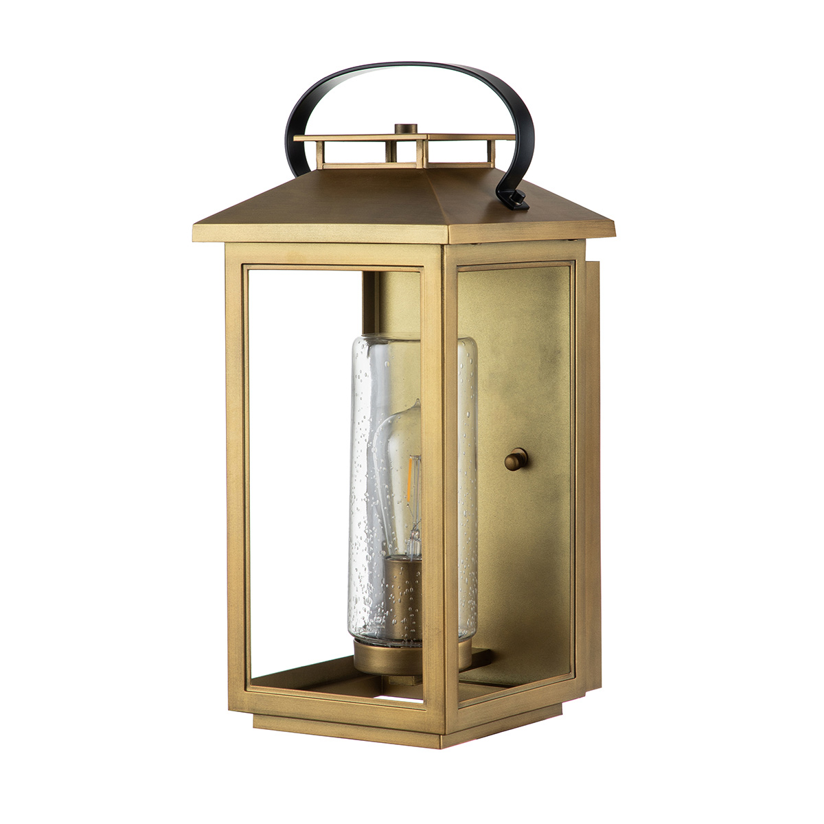 Atwater 45cm Messing buitenlamp Van Elstead Lighting - Med IP44-klassning &auml;r Atwater skyddad mot fukt och v&auml;derp&aring;verkan, vilket g&ouml;r den till en elegant och l&aring;ngvarig l&ouml;sning f&ouml;r entr&eacute;er, uteplatser och tr&auml;dg&aring;rdsmilj&ouml;er.