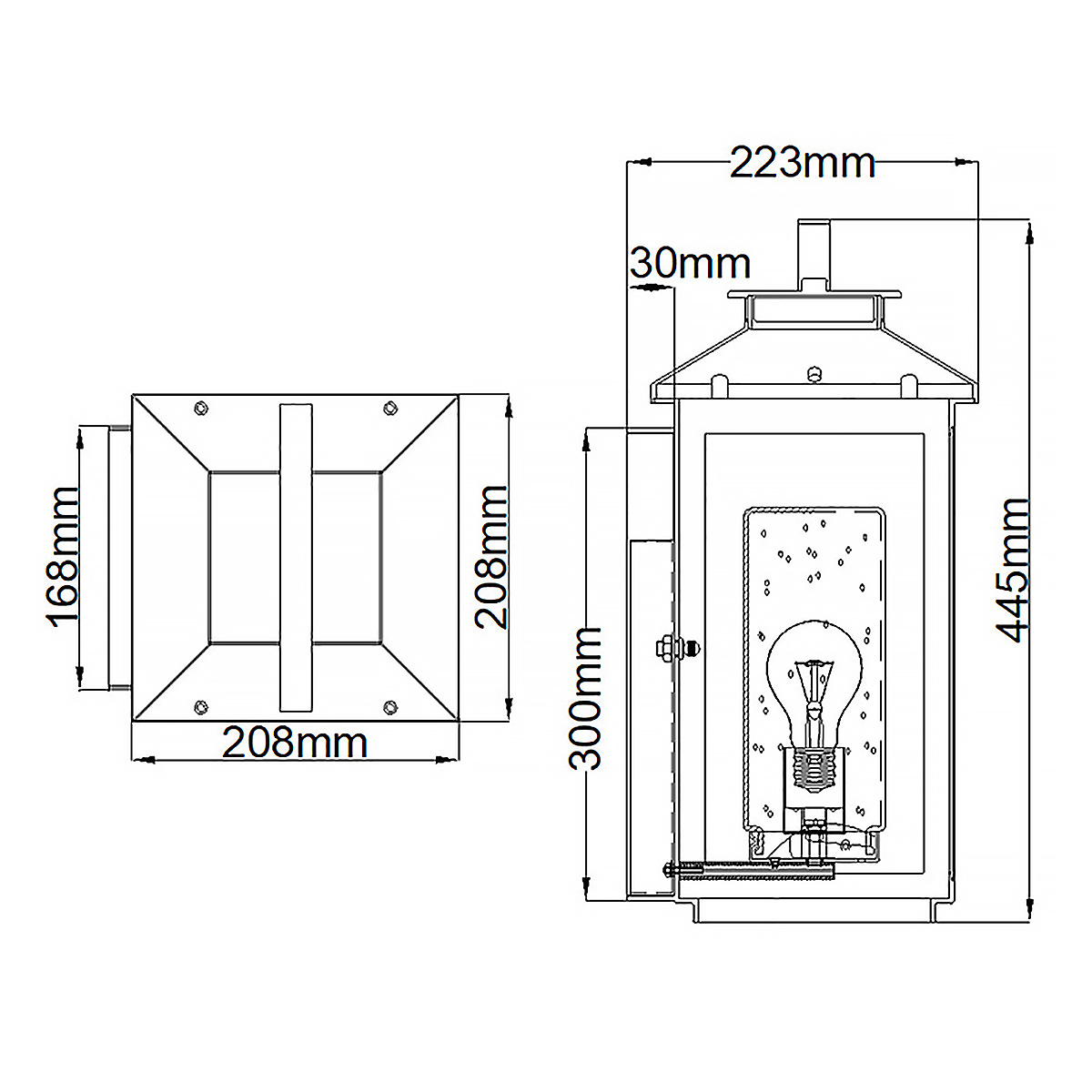 Atwater 45cm Messing buitenlamp Van Elstead Lighting - Med IP44-klassning &auml;r Atwater skyddad mot fukt och v&auml;derp&aring;verkan, vilket g&ouml;r den till en elegant och l&aring;ngvarig l&ouml;sning f&ouml;r entr&eacute;er, uteplatser och tr&auml;dg&aring;rdsmilj&ouml;er.
