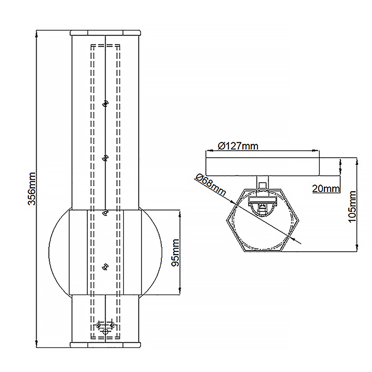 Facet 35cm Chroom badkamerlamp Van Elstead Lighting - Facet is een moderne en stijlvolle badkamerlamp die functionaliteit en esthetiek combineert.