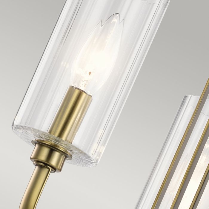 Kimrose Ø45 Geborsteld messing hanglamp Van Elstead Lighting - De Kimrose-collectie is een meesterwerk, geïnspireerd op de decoratieve details van het Madison Belmont-gebouw in New York City.