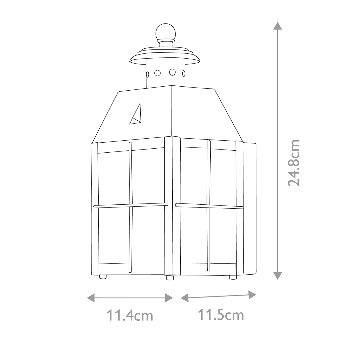 Nantucket 25cm Antiek messing buitenlamp Van Elstead Lighting - Tillverkad av massiv m&auml;ssing och glas, erbjuder den en robust och elegant konstruktion som &aring;ldras vackert &ouml;ver tid.