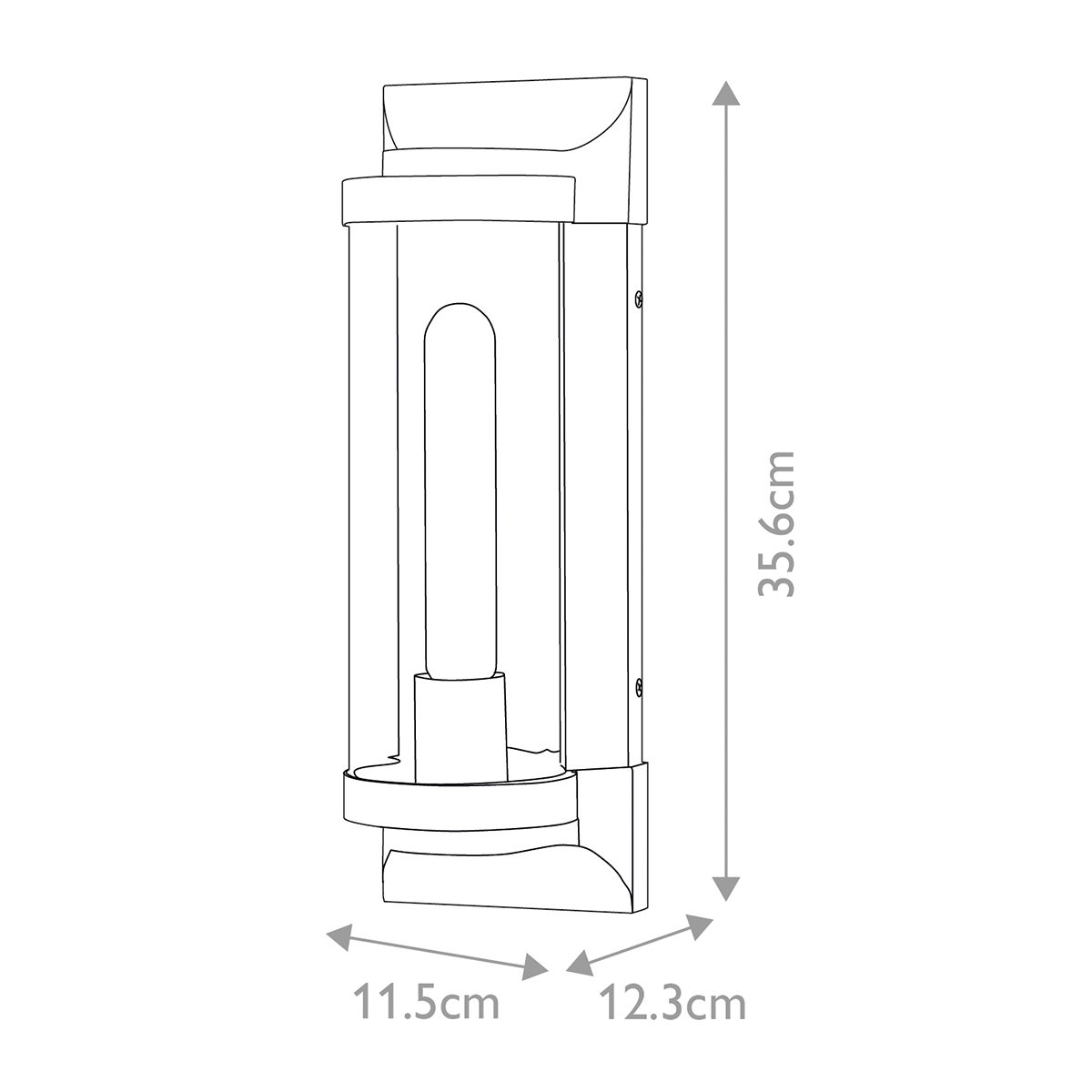 Pearson Zwart buitenlamp Van Elstead Lighting - Tillverkad av aluminium, m&auml;ssing och glas, erbjuder den en robust och h&ouml;gkvalitativ konstruktion med en vacker texturerad svart finish.