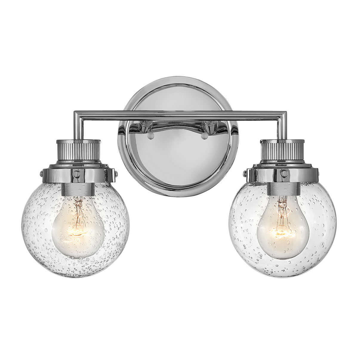 Poppy 37cm Chroom badkamerlamp Van Elstead Lighting - Poppy is een elegante en charmante badkamerlamp die klassiek design combineert met moderne functionaliteit.