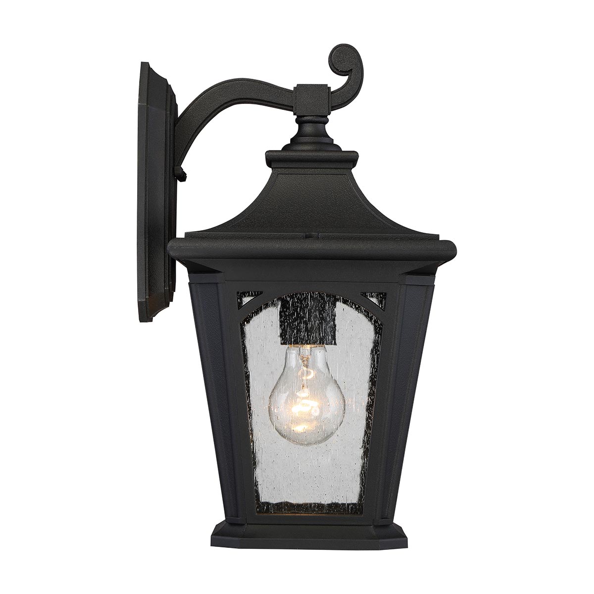 Bedford Zwart buitenlamp Van Elstead Lighting - De lamp heeft een IP44-classificatie, waardoor hij geschikt is voor gebruik buitenshuis en beschermd is tegen weersomstandigheden.