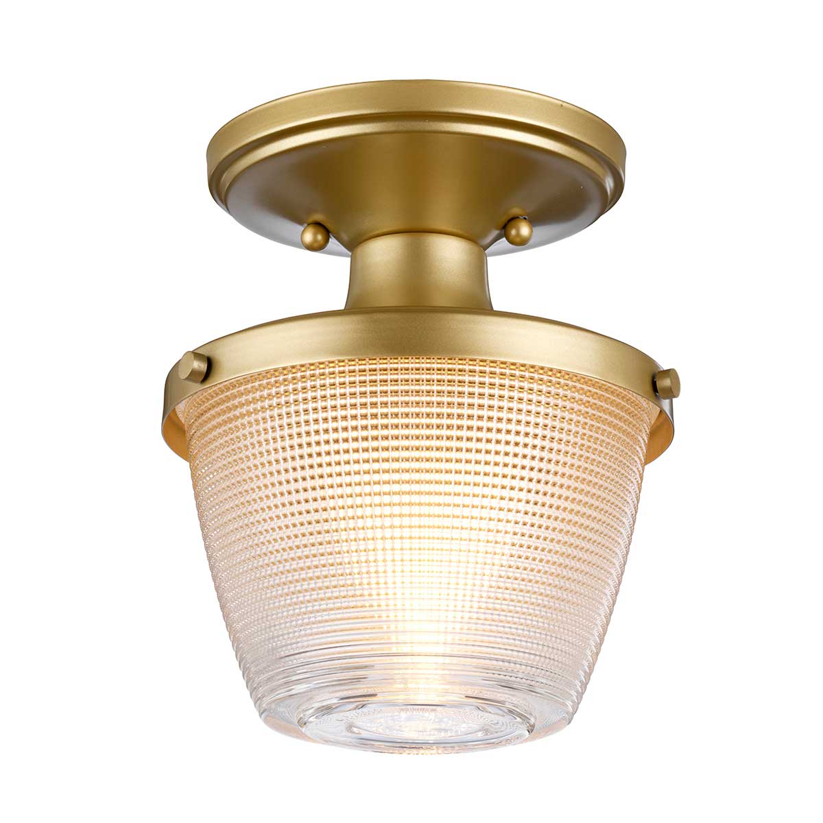 Dublin Ø18 Messing badkamerlamp Van Elstead Lighting - Dublin is een elegante plafondlamp voor de badkamer met een decoratieve kap van mat glas met een prachtig gestructureerd uiterlijk.