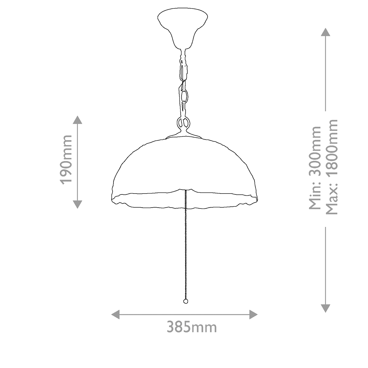 Larissa Ø38 Veelkleurig Van Elstead Lighting - Wanneer de lamp brandt, komen de prachtige kleuren van het glas tot hun recht en cre&euml;ren ze een warm en sfeervol licht in de kamer.