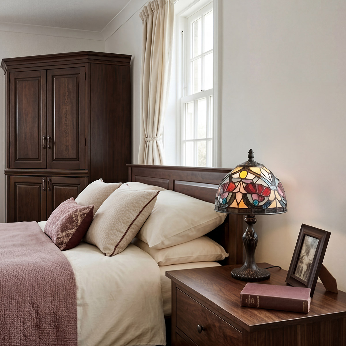 Larissa 37cm Veelkleurig Van Elstead Lighting - De prachtig gedecoreerde lampvoet versterkt de klassieke uitstraling van de lamp en maakt van Larissa een blikvanger in elk interieur.