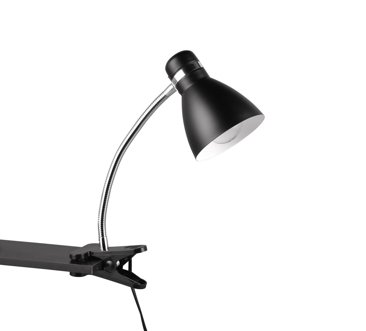 Harvey Zwart klemlamp Van Trio Lighting - De matzwarte armatuur is eenvoudig te combineren met verschillende interieur- en kleurconcepten en past prachtig in uw interieur.