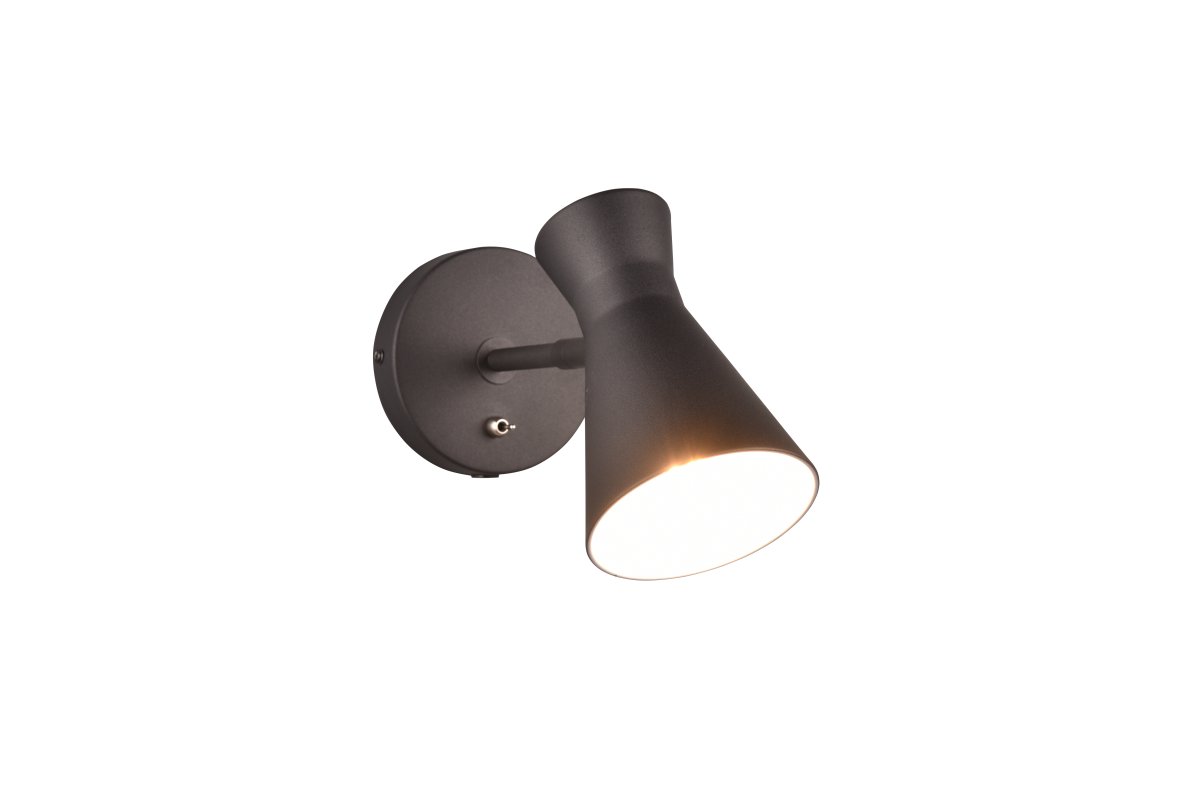 Enzo 16cm Zwart leeslamp Van Trio Lighting - 