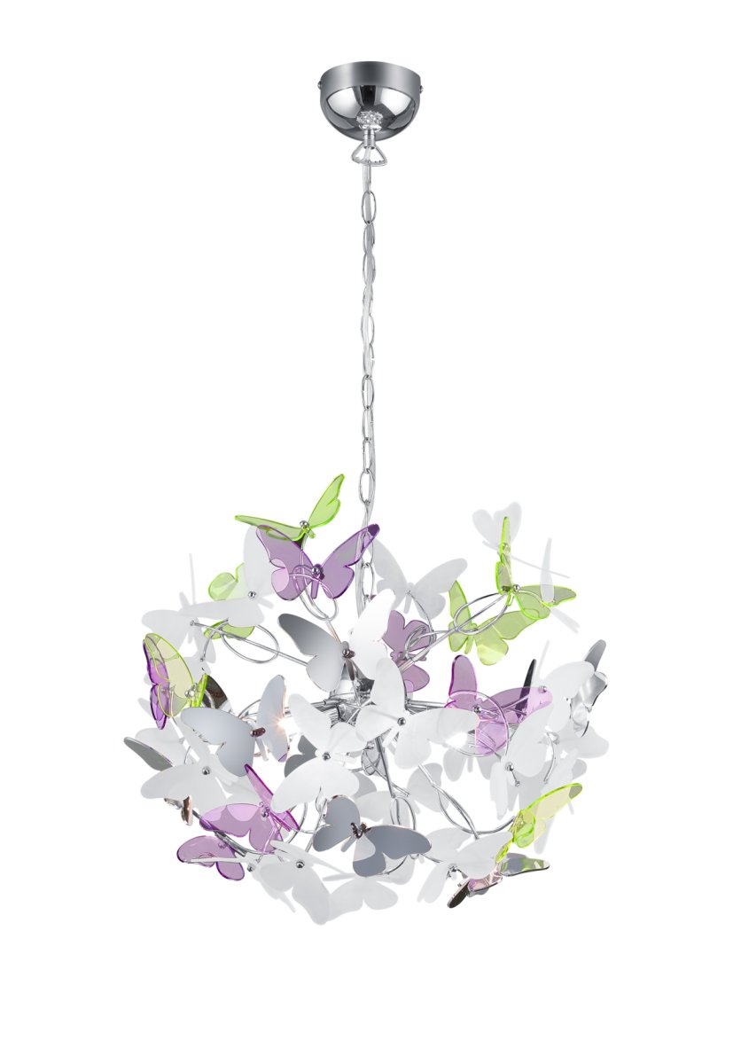 Butterfly Ø50 Veelkleurig kinderlamp Van Trio Lighting - 