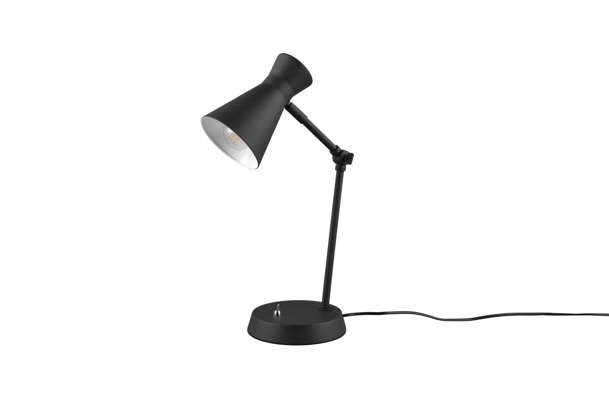 Enzo 50cm Zwart bureaulamp Van Trio Lighting - 