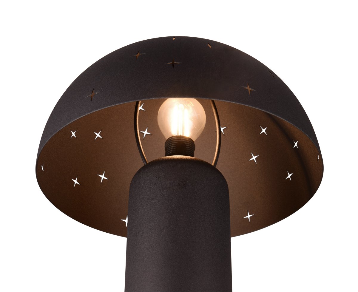 Seta 32cm Zwart tafellamp Van Trio Lighting - Geef uw woonkamer of nachtkastje een tijdloze uitstraling en een moderne uitstraling met de Seta tafellamp.
