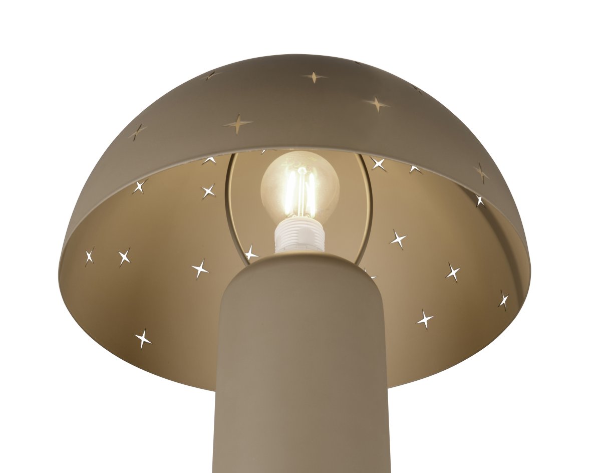 Seta 32cm Grijs tafellamp Van Trio Lighting - Geef uw woonkamer of nachtkastje een tijdloze uitstraling en een moderne uitstraling met de Seta tafellamp.