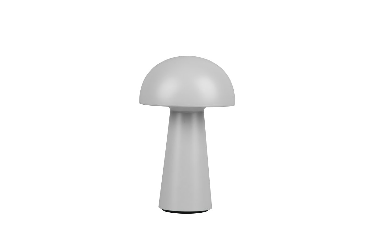 Lennon 22cm Grijs Draagbare Van Trio Lighting - De lamp werkt op batterijen en is eenvoudig mee te nemen naar tuinfeestjes.