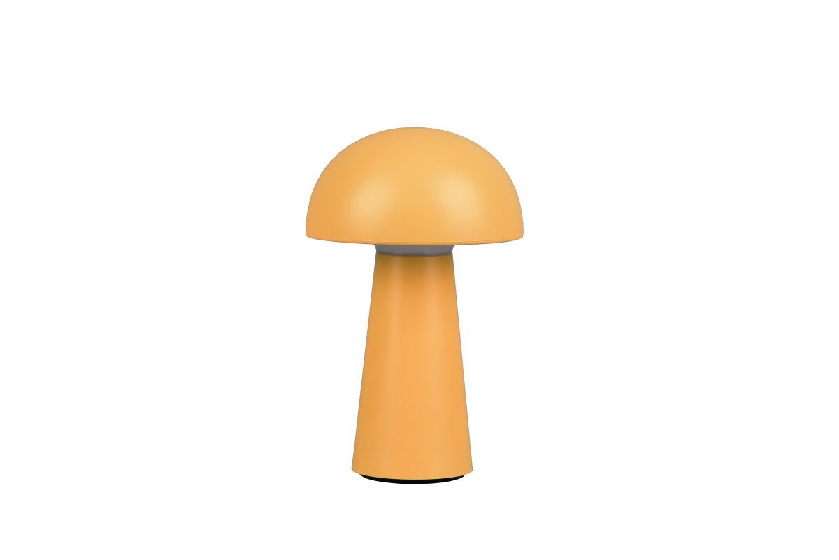 Lennon 22cm Goud Draagbare Van Trio Lighting - De lamp werkt op batterijen en is eenvoudig mee te nemen naar tuinfeestjes.
