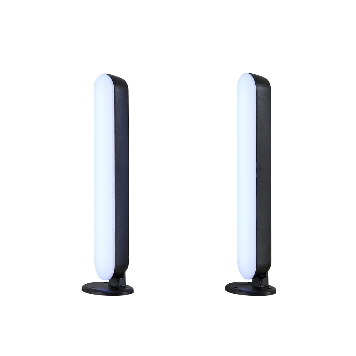 Game 28cm Zwart tafellamp Van Trio Lighting - Met de Sound Control-functie reageren de RGB-LED's van de verlichting in realtime op uw geluid.