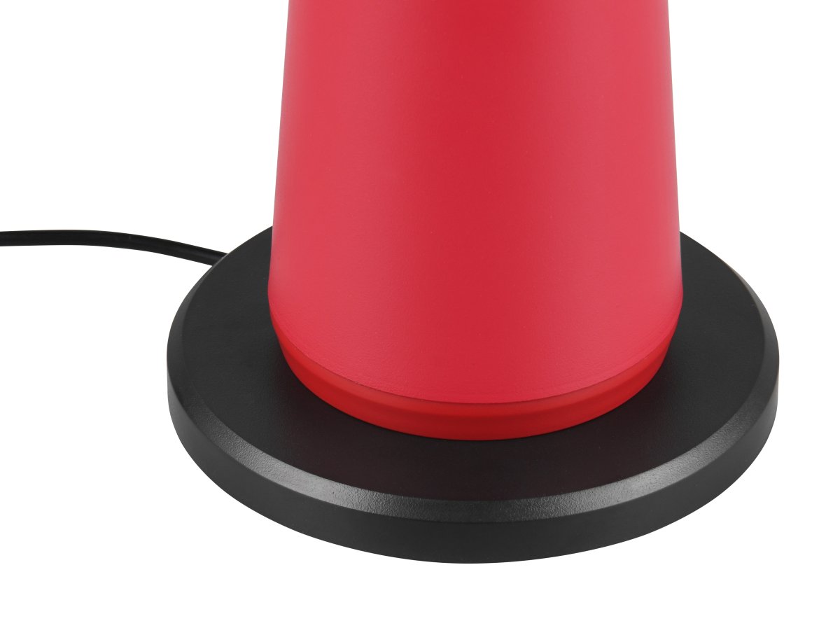 Fungo 30cm ROOD Draagbare Van Trio Lighting - De draagbare tafellamp Fungo combineert een tijdloos design met innovatieve functies, waardoor het een favoriet is onder de oplaadbare lampen.