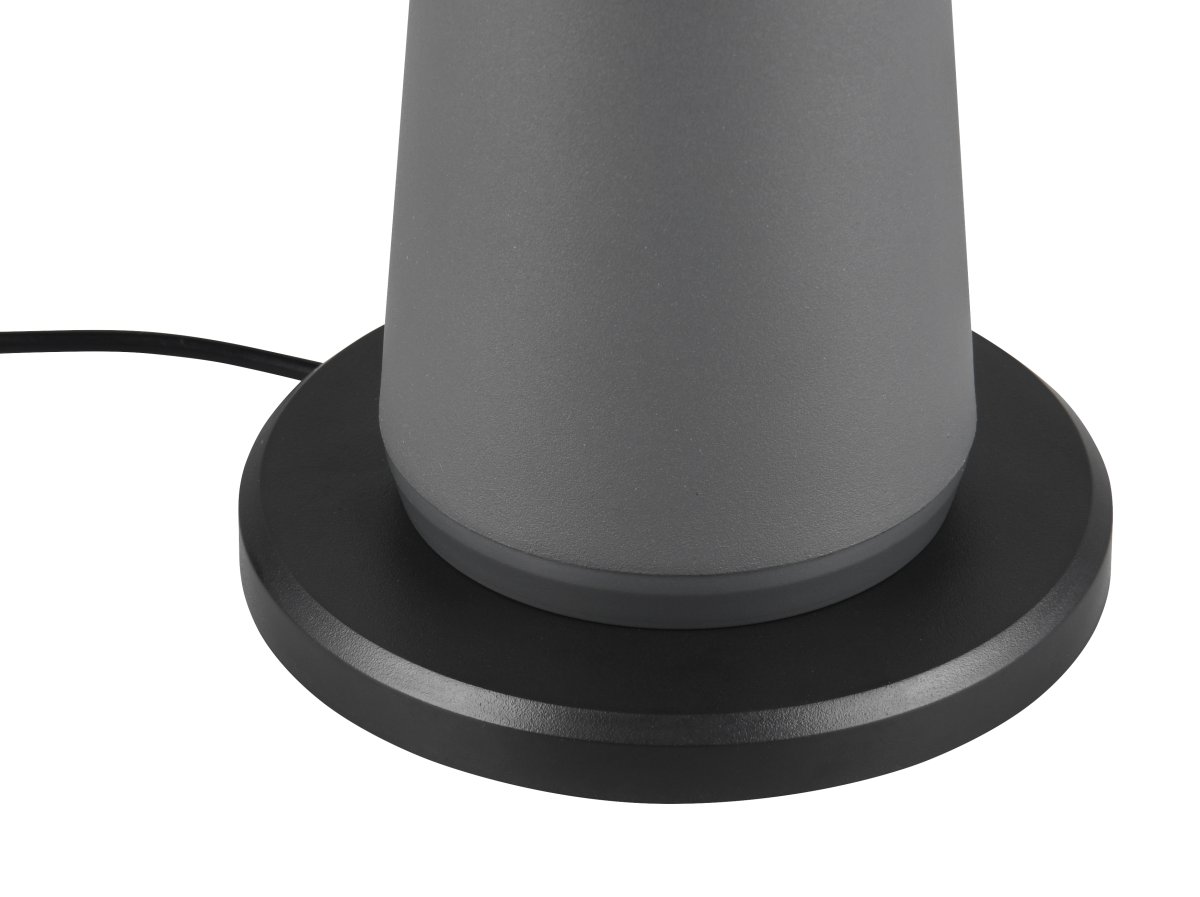 Fungo 30cm Antraciet Draagbare Van Trio Lighting - De draagbare tafellamp Fungo combineert een tijdloos design met innovatieve functies, waardoor het een favoriet is onder de oplaadbare lampen.