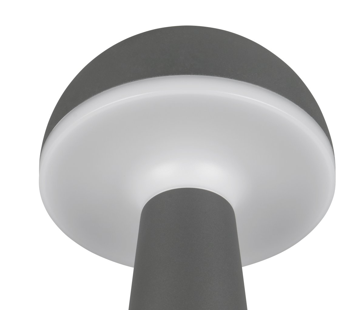 Fungo 30cm Antraciet Draagbare Van Trio Lighting - De draagbare tafellamp Fungo combineert een tijdloos design met innovatieve functies, waardoor het een favoriet is onder de oplaadbare lampen.