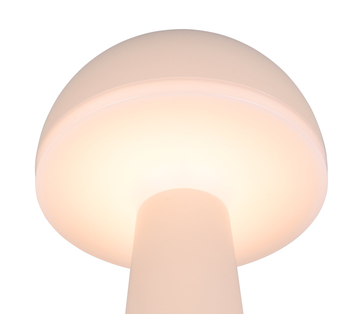 Fungo 30cm Zand Draagbare Van Trio Lighting - De draagbare tafellamp Fungo combineert een tijdloos design met innovatieve functies, waardoor het een favoriet is onder de oplaadbare lampen.