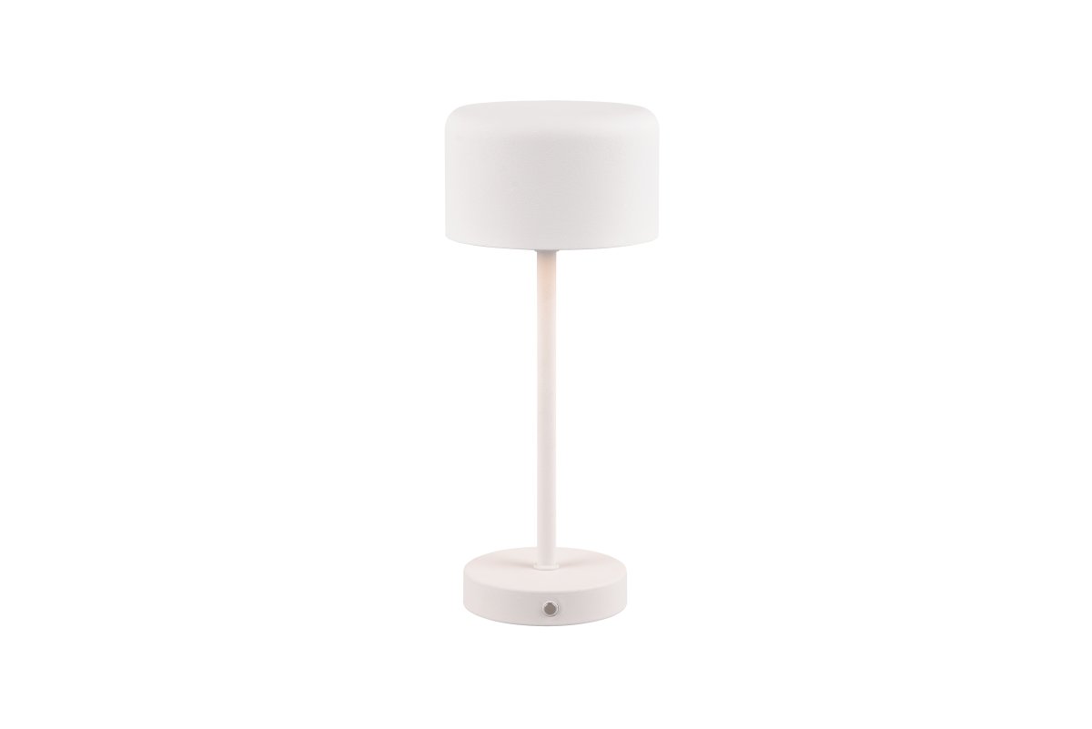 Jeff 30cm Wit Draagbare Van Trio Lighting - Dankzij de oplaadbare batterij en het eenvoudige opladen via de USB-C-poort kunt u hem overal plaatsen, zonder kabels, en creëert u een gezellige lichtsfeer.