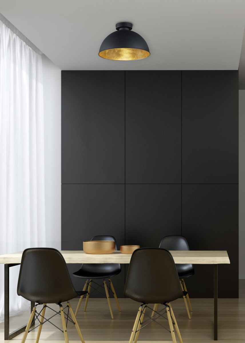 Jimmy Ø30 Zwart plafondlamp Van Trio Lighting - 