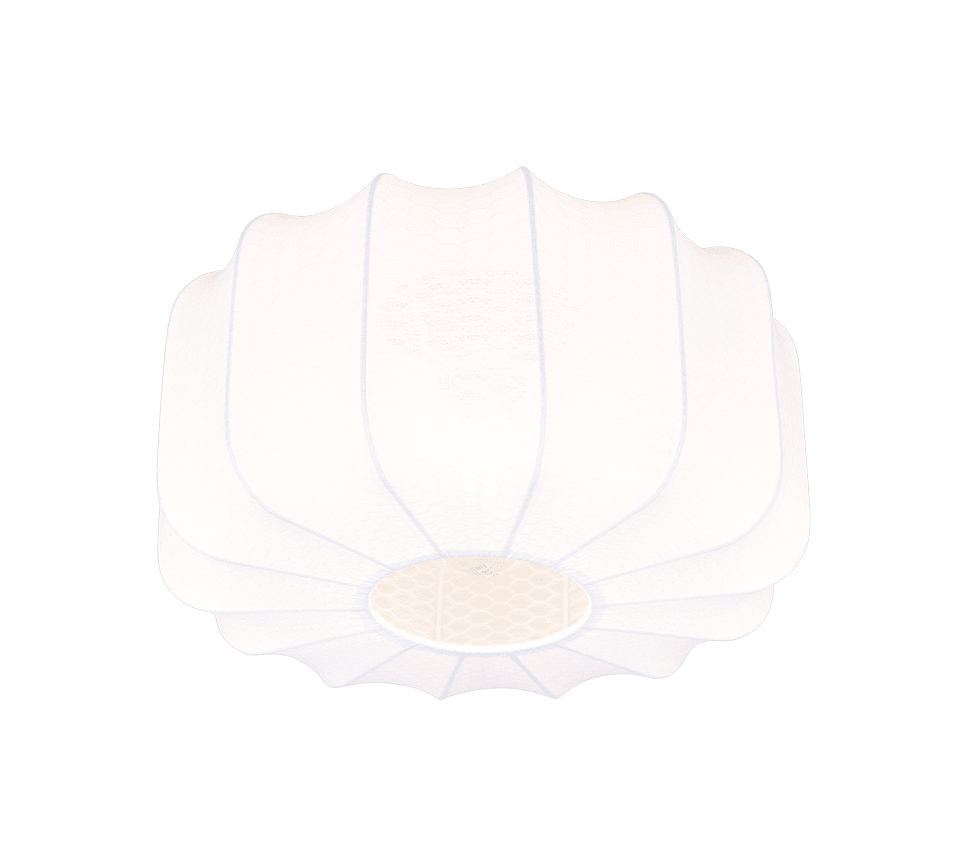 Madeline Ø40 Wit plafondlamp Van Trio Lighting - Het is aan te raden om het in de slaapkamer of de gang te plaatsen.