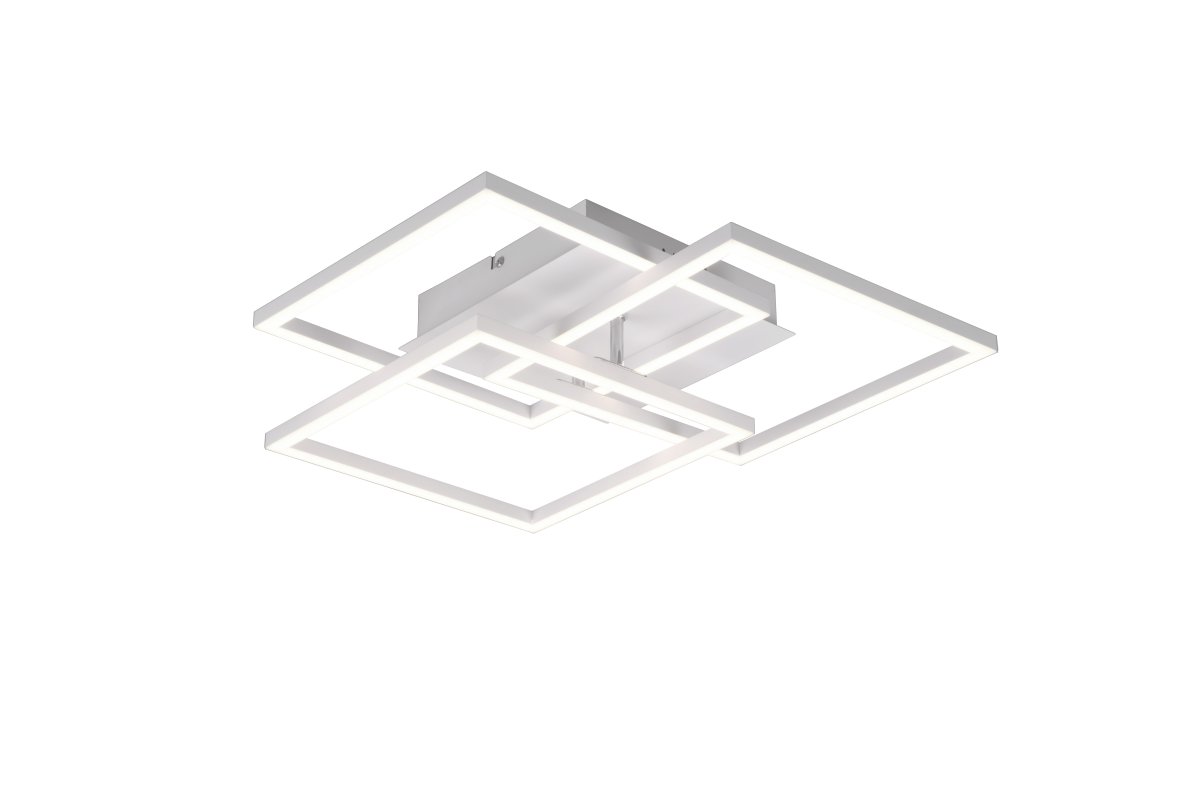 Mobile 42cm Wit plafondlamp Van Trio Lighting - Met de meegeleverde afstandsbediening kunt u eenvoudig de helderheid en kleurtemperatuur aanpassen, van koel wit tot warm wit, zodat u de lamp aan uw verschillende stemmingen en behoeften kunt aanpassen.