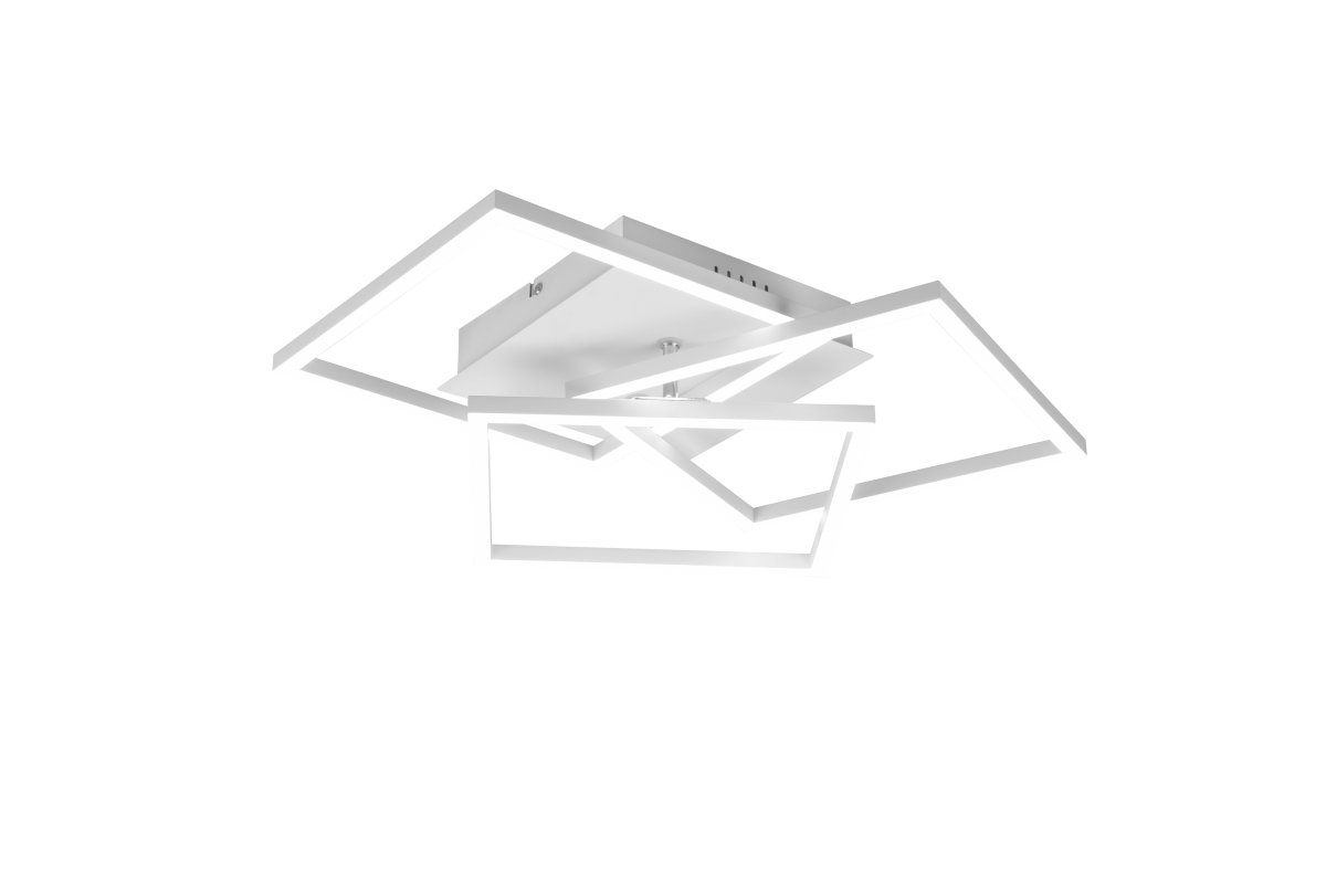 Mobile 42cm Wit plafondlamp Van Trio Lighting - Met de meegeleverde afstandsbediening kunt u eenvoudig de helderheid en kleurtemperatuur aanpassen, van koel wit tot warm wit, zodat u de lamp aan uw verschillende stemmingen en behoeften kunt aanpassen.