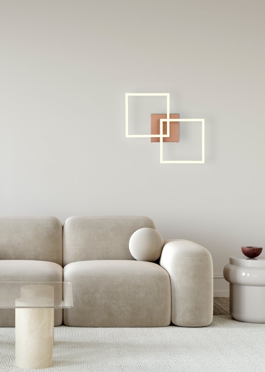 Trail 60cm Bruin plafondlamp Van Trio Lighting - De elegante combinatie van tijdloos "Koffie" De kleur en het hoogwaardige metaal geven de lamp een verfijnde uitstraling en cre&euml;ren tegelijkertijd een aangename sfeer in de kamer.