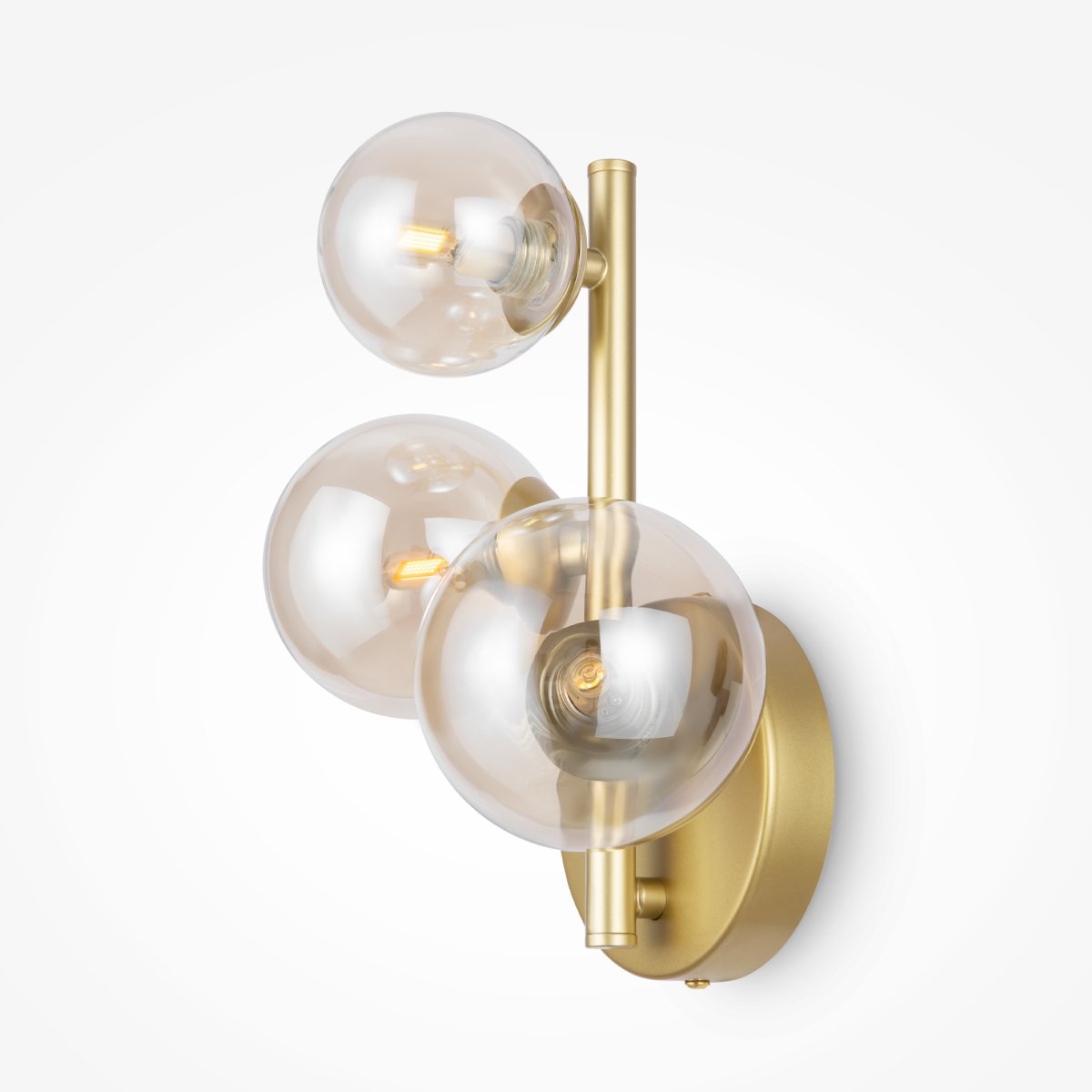 Dallas 25cm Goud wandlamp Van Maytoni - Creëer een verfijnde en uitnodigende sfeer met Dallas, een lamp die uw huis met klasse en finesse verlicht.