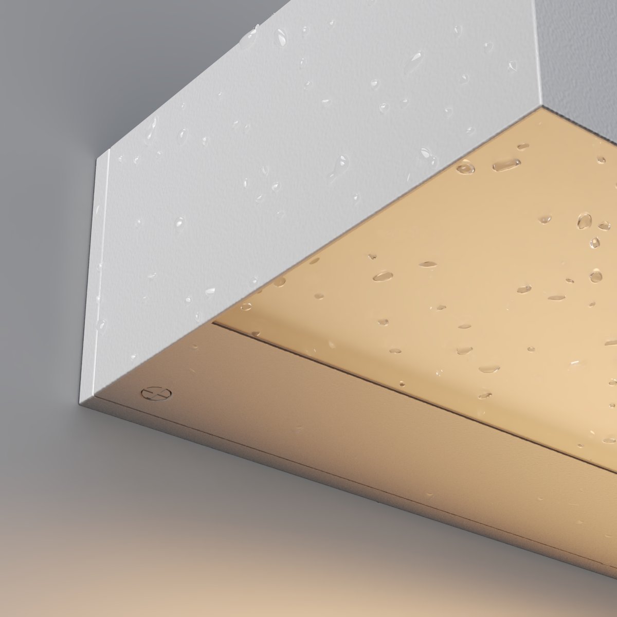 Lot Wit buitenlamp Van Maytoni - De Lot wandlamp is gemaakt van aluminium en glas en heeft een corrosiebestendig ontwerp.