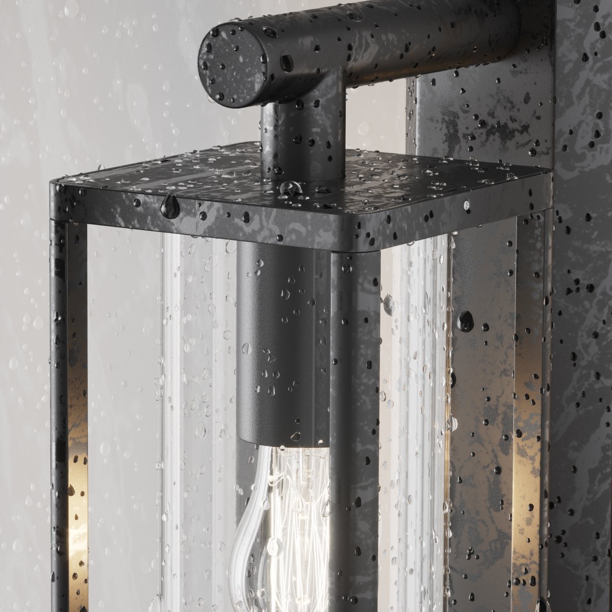 Cell Grafiet buitenlamp Van Maytoni - Dankzij het open ontwerp en het stevige metalen frame verspreidt de lamp een warm en uitnodigend licht, ideaal voor zowel binnen- als buitenomgevingen.