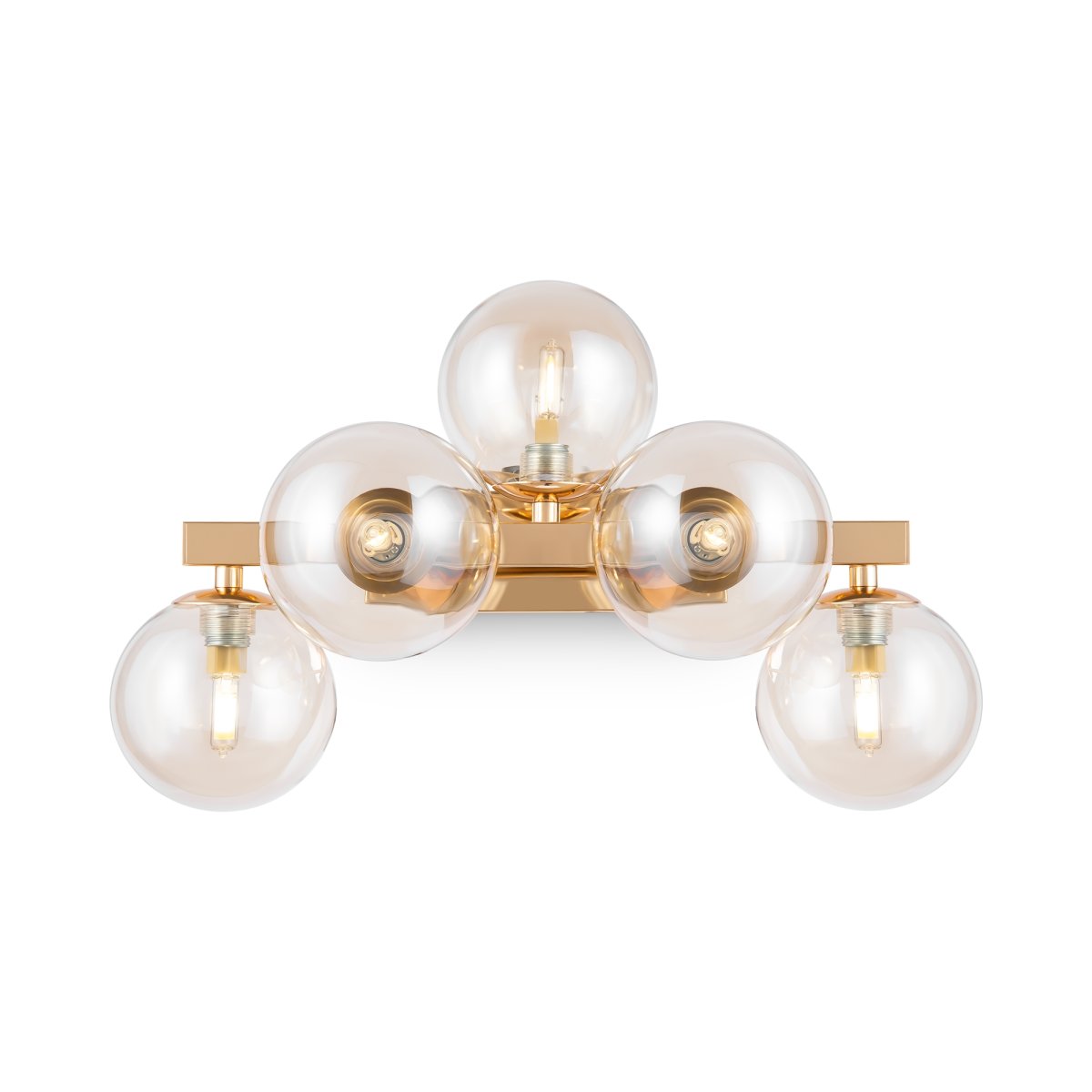 Dallas 40cm Goud wandlamp Van Maytoni - Creëer een verfijnde en uitnodigende sfeer met Dallas, een lamp die uw huis met klasse en finesse verlicht.