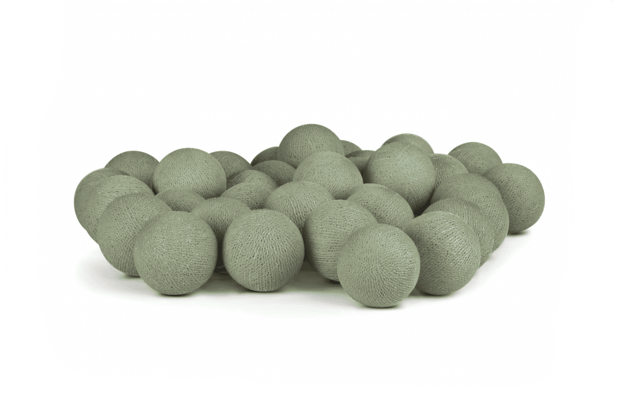 Irislights Salvia Green 20-lights Groente Van Irislights - De slinger wordt geleverd met een snoer van 1,5 meter, een aan/uit-schakelaar en een stekker.