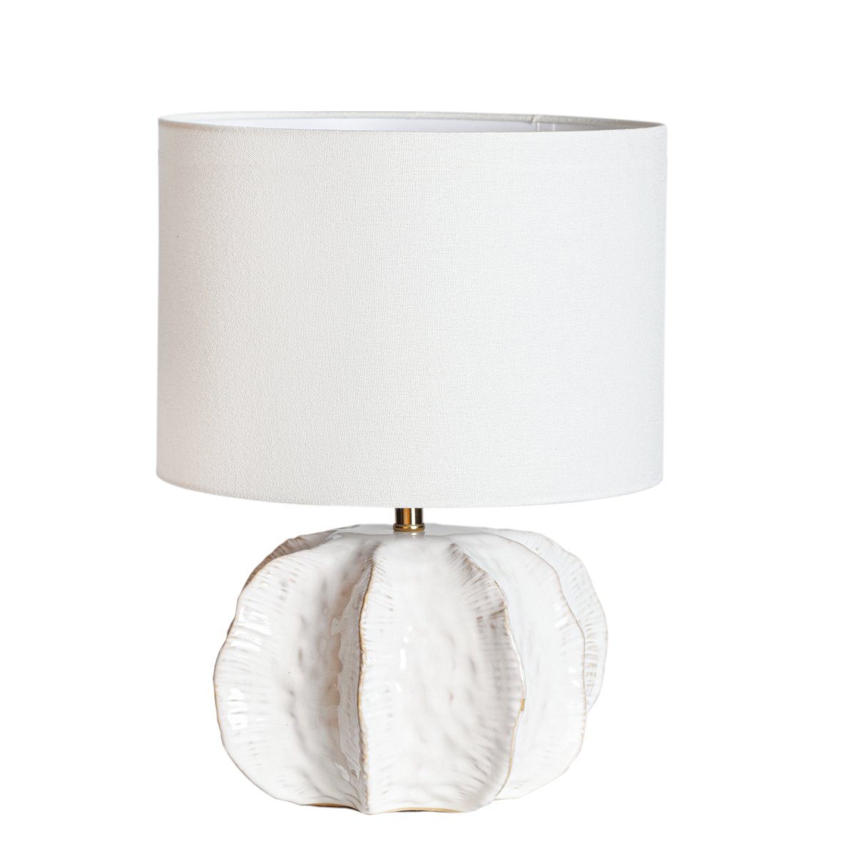 Sandy 37cm Wit tafellamp Van Cottex - Sandy is een decoratieve tafellamp met een zacht gevormde keramische lampvoet die een levendige en organische uitstraling geeft.